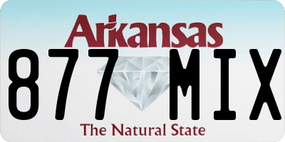 AR license plate 877MIX