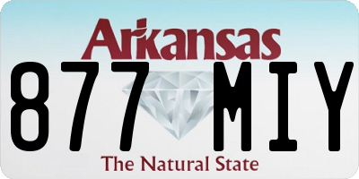 AR license plate 877MIY