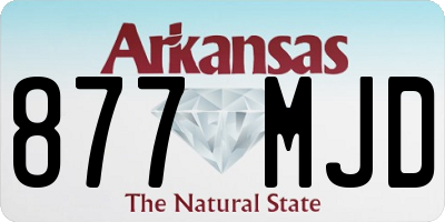 AR license plate 877MJD