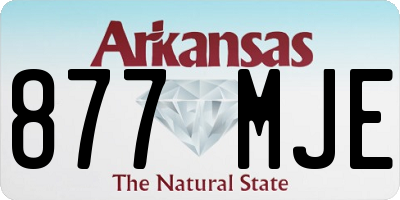 AR license plate 877MJE