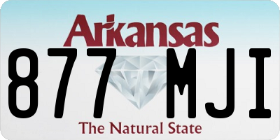 AR license plate 877MJI