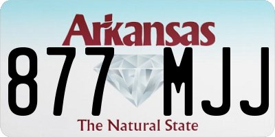 AR license plate 877MJJ
