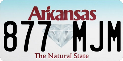 AR license plate 877MJM