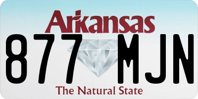 AR license plate 877MJN