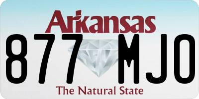 AR license plate 877MJO