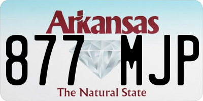 AR license plate 877MJP