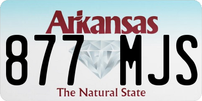 AR license plate 877MJS