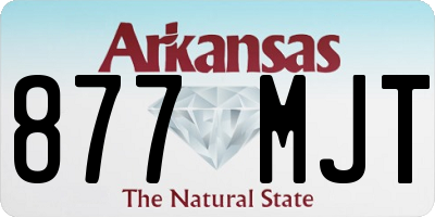 AR license plate 877MJT