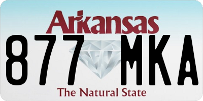 AR license plate 877MKA
