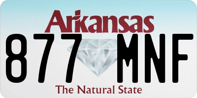 AR license plate 877MNF