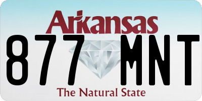 AR license plate 877MNT