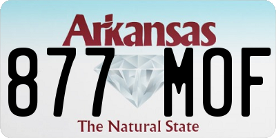 AR license plate 877MOF
