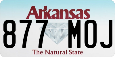 AR license plate 877MOJ