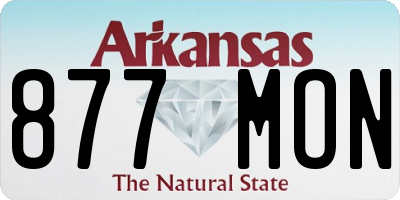 AR license plate 877MON