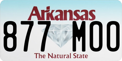 AR license plate 877MOO