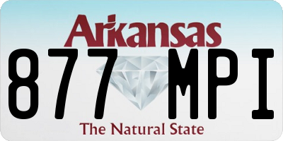 AR license plate 877MPI