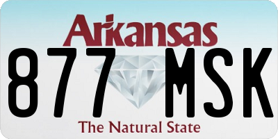 AR license plate 877MSK