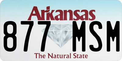 AR license plate 877MSM