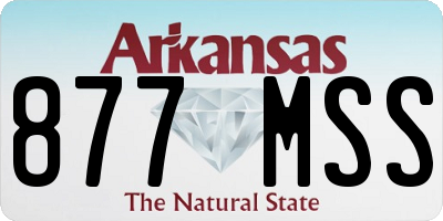 AR license plate 877MSS