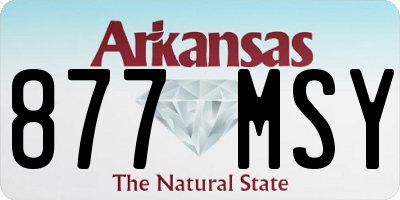 AR license plate 877MSY