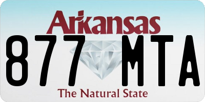 AR license plate 877MTA