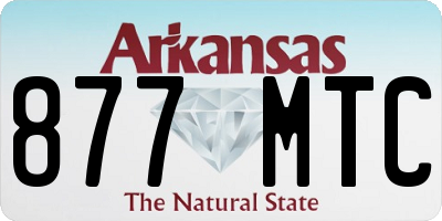 AR license plate 877MTC