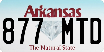 AR license plate 877MTD