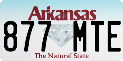 AR license plate 877MTE
