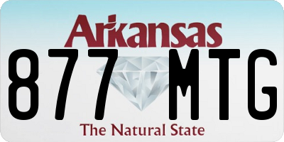AR license plate 877MTG