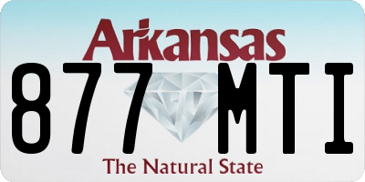 AR license plate 877MTI