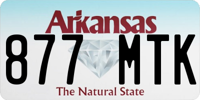 AR license plate 877MTK