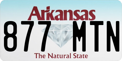 AR license plate 877MTN