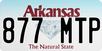 AR license plate 877MTP