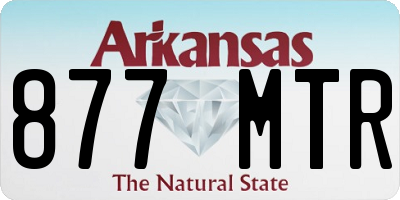 AR license plate 877MTR