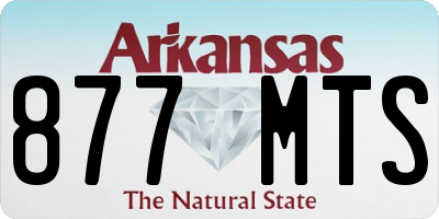 AR license plate 877MTS