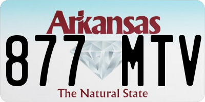 AR license plate 877MTV