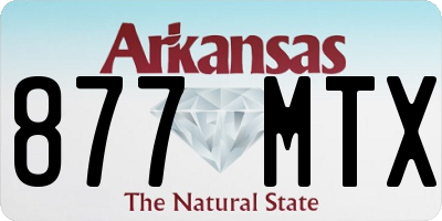 AR license plate 877MTX