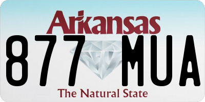 AR license plate 877MUA