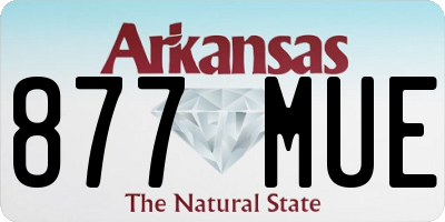 AR license plate 877MUE