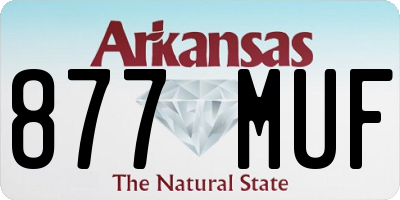 AR license plate 877MUF
