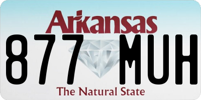 AR license plate 877MUH
