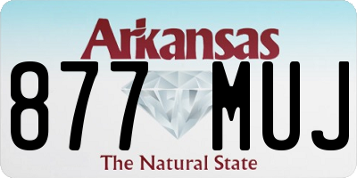 AR license plate 877MUJ