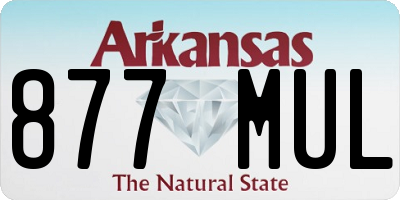 AR license plate 877MUL