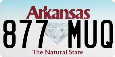 AR license plate 877MUQ