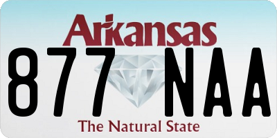 AR license plate 877NAA