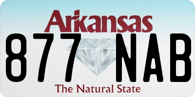 AR license plate 877NAB