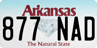 AR license plate 877NAD