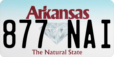 AR license plate 877NAI