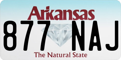 AR license plate 877NAJ