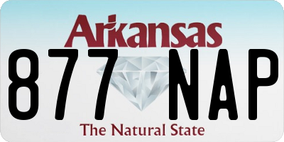 AR license plate 877NAP